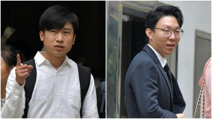 黄希朗（左）被监监28个月4周；而叶文轩（右）则与同被指为主脑的杨子颍分别判监5年及4年半。资料图片