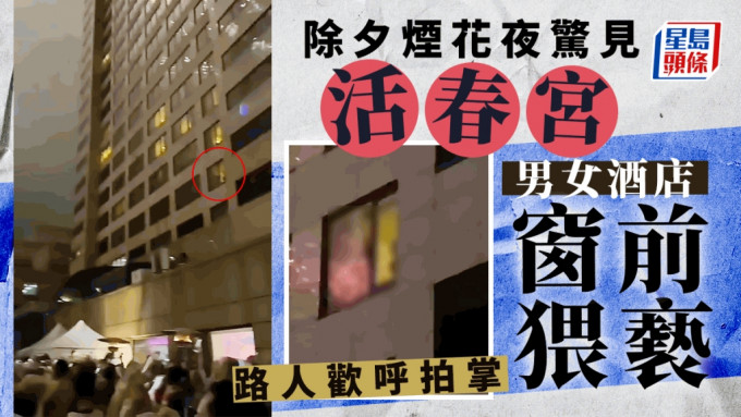 网络有影片疯传，在刚过去的除夕夜，台北101大楼跨年烟花表演，惊传出现活春宫。