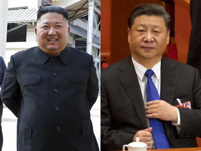 金正恩向習近平致口訊。AP資料圖片