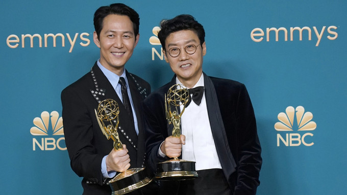 韓劇創歷史，《魷魚遊戲》奪艾美奬最佳男主角及最佳導演。AP