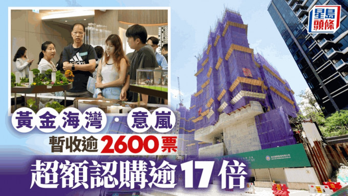 黃金海灣．意嵐暫收逾2600票，超購逾17倍。