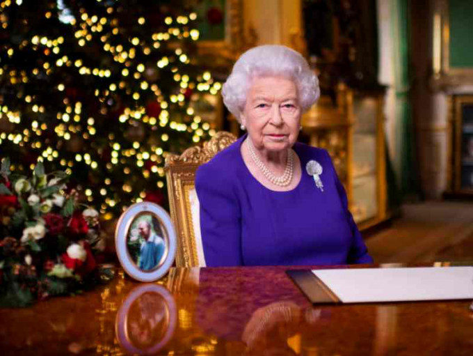 英女皇發表聖誕文告。AP