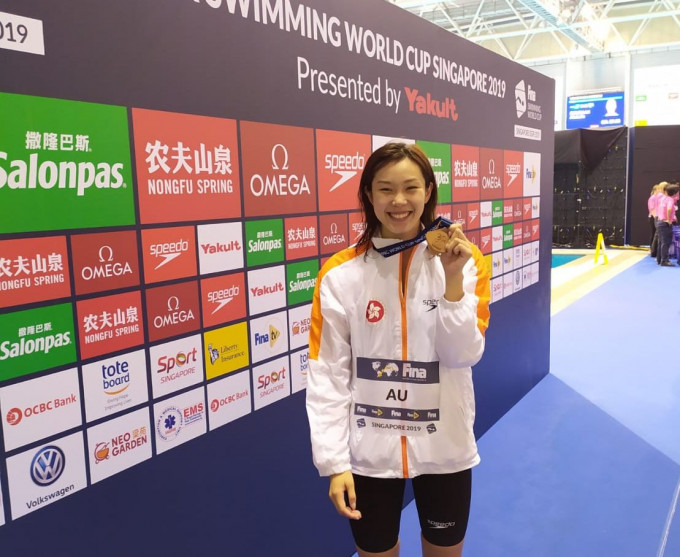 歐鎧淳成為歷來首位四戰奧運的香港泳將。相片由陳劍虹教練提供