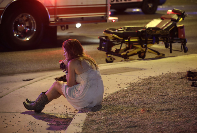 赌城枪击惨案成美国史上最严重枪击案。AP