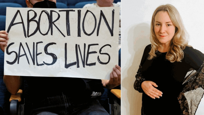 德州孕婦考克斯（Kate Cox，右）申請墮胎案變成法律拉鋸戰。 路透社/美聯社