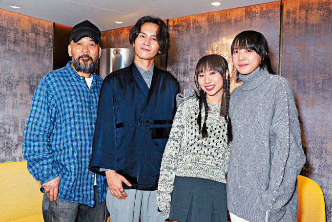 葛民輝、潘宗孝、鄧麗英及鍾雪瑩在新戲《填詞L》中上演追夢故事。