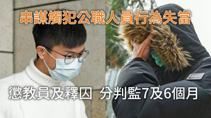林翰祺（左)及杨敬伦(右)承认串谋触犯公职人员行为失当罪。资料图片
