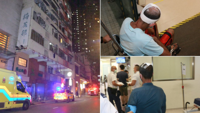 長沙灣劏房天花塌下 兩男熟睡被擊中送院