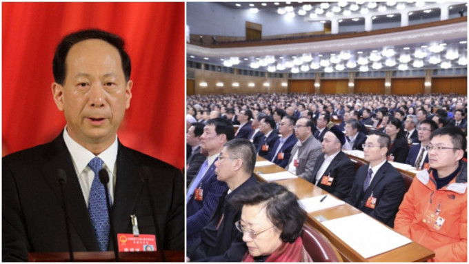 中央統戰部部長石泰峰（左）：對全國政協委員人選逐個審核把關。