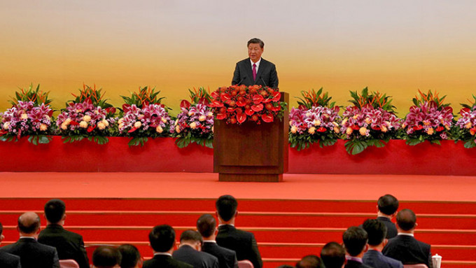 国家主席习近平昨日出席新特区政府就职典礼，并发表重要讲话。资料图片