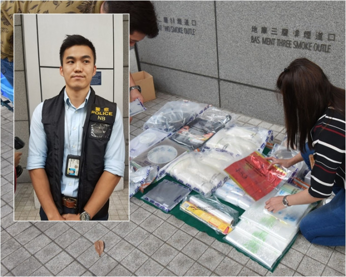 香港毒品調查科行動組 高級督察林柏喬；警方搜出毒品。