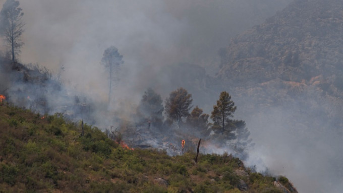 西班牙等地山火火蔓延。路透社图片