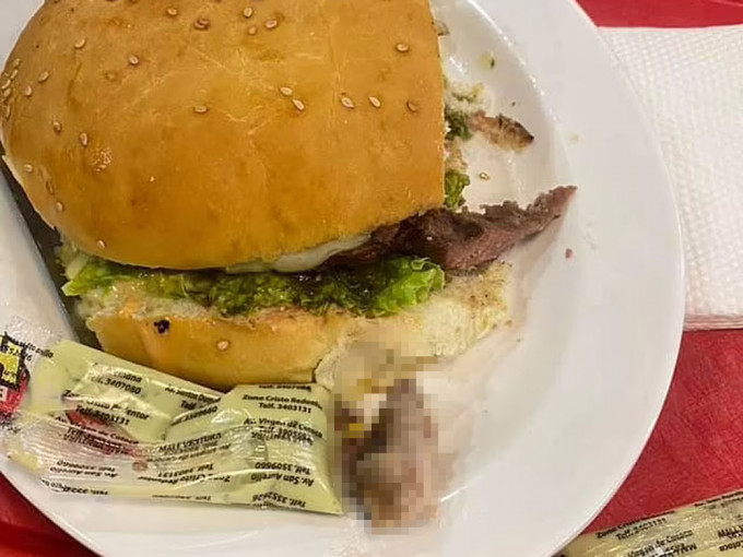 玻利维亚女子汉堡包中吃到腐烂断指。网图