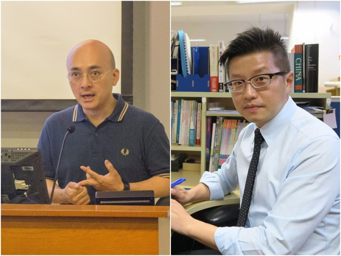 央視點出兩名教師，賴得鐘（左）、戴健暉（右），認為他們在煽動暴力中最為突出。資料圖片