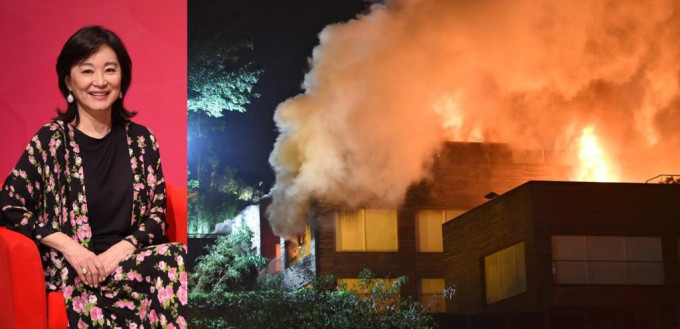 林青霞豪宅發生火警。