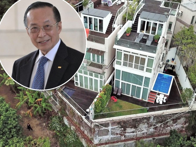 律政司司長鄭若驊丈夫潘樂陶在其獨立屋涉僭建約百方呎的水池。