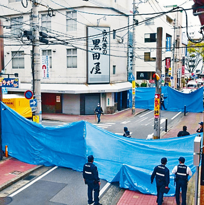 发生挟持人质事件的福冈市鳗鱼饭专门店。