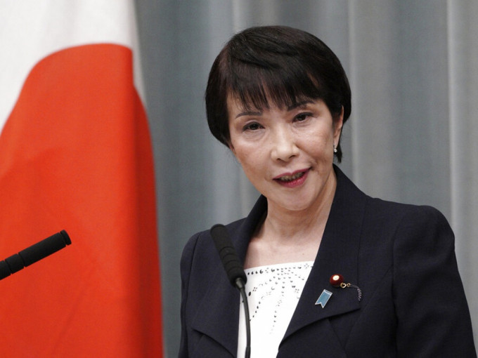 高市早苗宣布參選日本自民黨總裁。AP資料圖片