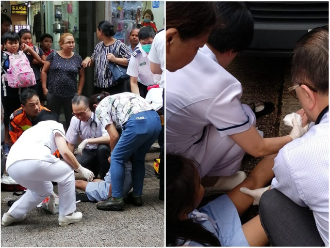 ‎有诊所的医生及护士到场急救。香港突发事故报料区Din Chan