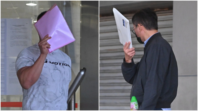 左起叶子轩、曾智健与另一被告关嘉林今被裁定煽惑他人伤人罪成，4月29日判刑。资料图片