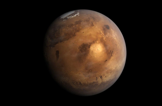 研究人员指出，火星上发现深埋冰川。