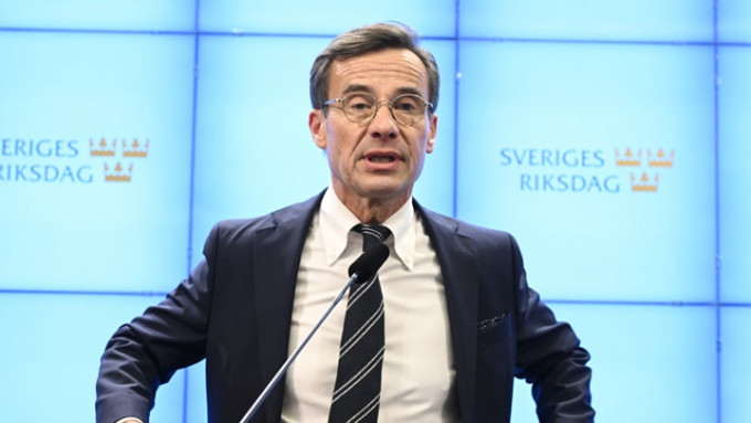 中間派的克里斯特松獲選成為瑞典首相。路透社圖片
