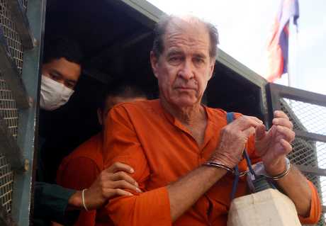 力基森因间谍罪名，于一个月前遭柬埔寨法院判处6年徒刑。AP