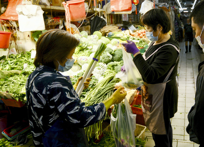 本港菜价上涨。 资料图片