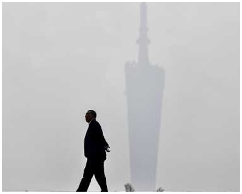 廣東省一月亦出現重度污染天氣。資料圖片
