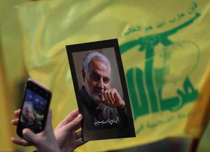 伊朗元旦日在德黑蘭舉行悼念蘇萊馬尼被擊殺一周年。AP