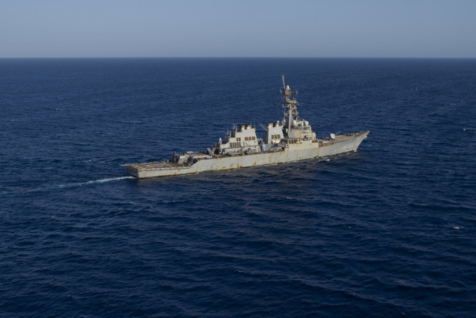 胡塞武裝稱襲擊了1美國驅逐艦。美聯社資料圖片