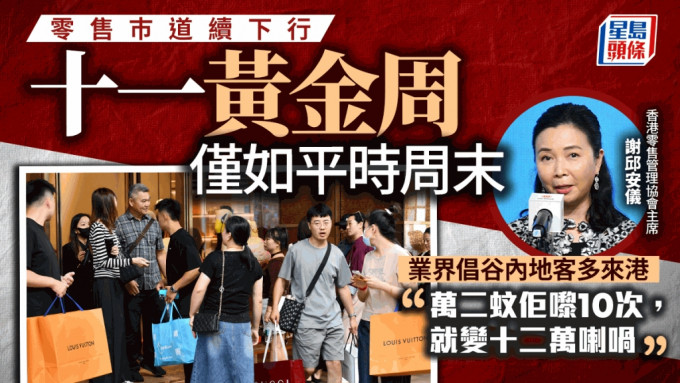 邱安仪表示，今年4月以来，整体零售市道一直向下。资料图片