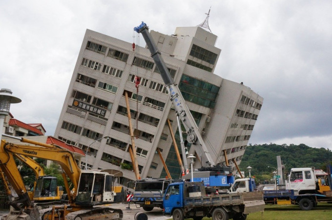 台灣花蓮地震雲翠大樓倒塌建造商等3人遭起訴。網上圖片