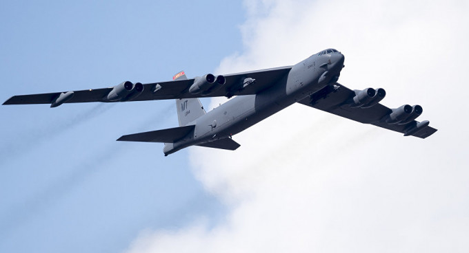 美军B-52轰炸机。AP资料图片