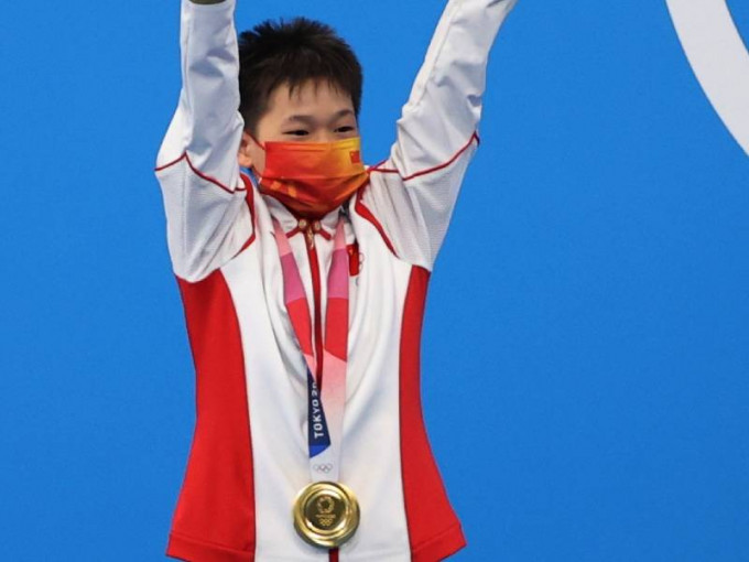东京奥运上全红婵摘金而回，一战成名。资料图片