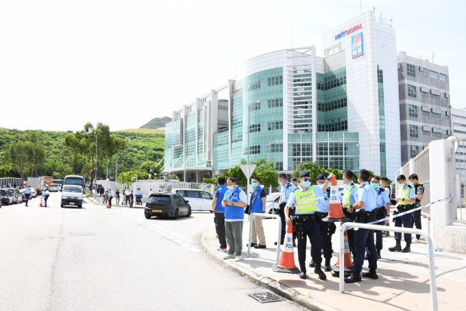 壹传媒百乐门印刷厂确诊员工曾到苹果日报大楼。资料图片