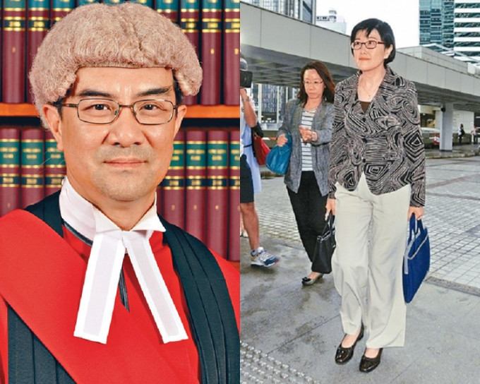法官陈庆伟（左）表示，昨日要衞生署署长陈汉仪（右）到法庭解释。资料图片