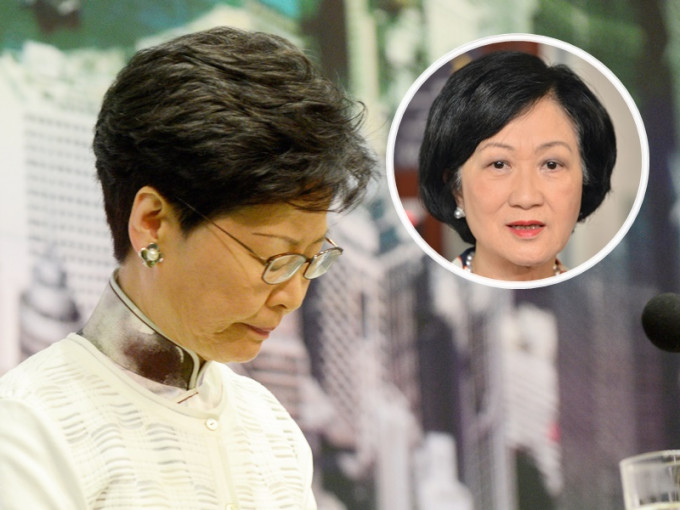 叶刘淑仪(小图)认为林郑月娥应向香港人道歉。