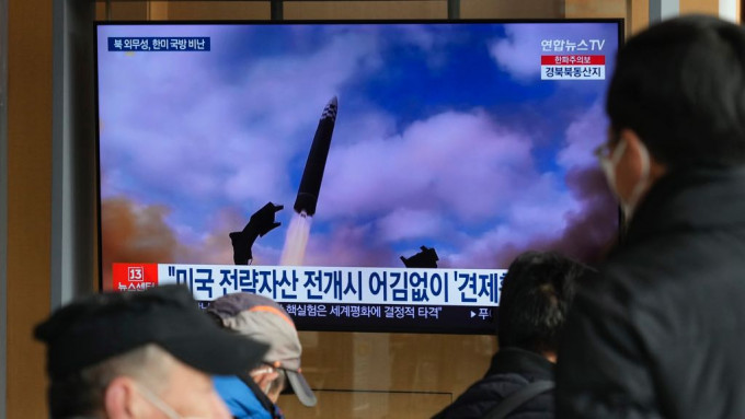 本月初南韩报导北韩导弹试射。 美联社