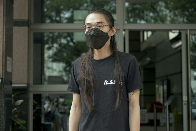 社工复兴运动成员刘家栋涉去年「反修例」元朗游行期间阻止警方推进被控阻差办公。资料图片