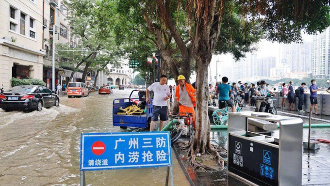 珠江流域117條河流發生超警洪水。