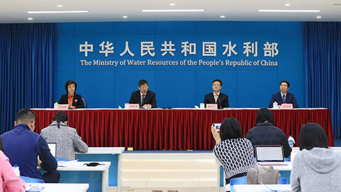 水利部今日召開記者會，講述當局應對珠江旱情措施。水利部圖片