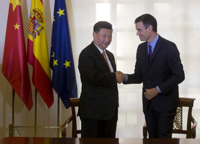 中國與西班牙認為「一帶一路」倡議是促進全球合作的重要方案。美聯社