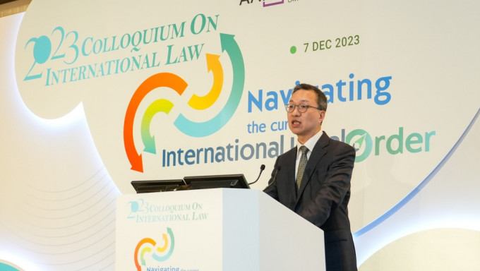 林定国指明年将设立专门的办公室和专家委员会，推动成立「香港国际法律人才培训学院」。林定国FB