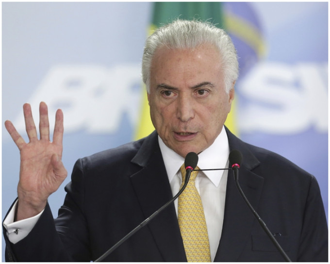 巴西总统特梅尔。AP