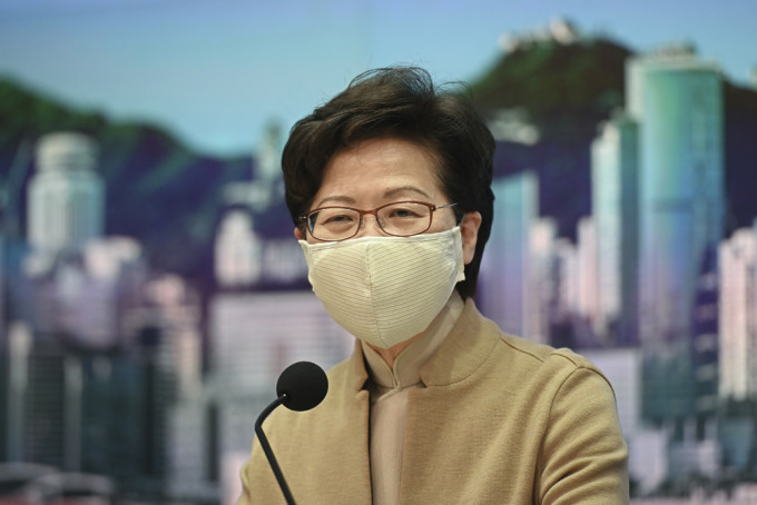 林鄭月娥指香港要更融入大灣區發展。 資料圖片