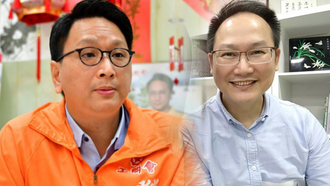 邓家彪(左)及陈学锋分别自动当选中大及港大校董。资料图片