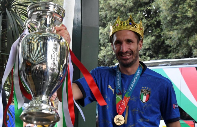 基亞連尼將於六月退出意大利國家隊。Reuters