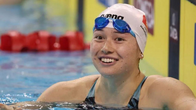 何詩蓓明早將出戰短池游泳世界盃100米自由泳初賽。資料圖片