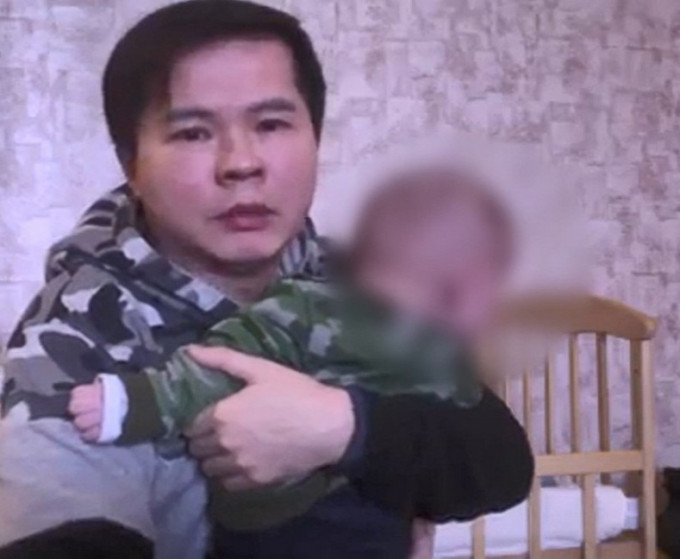 台湾男子在乌克兰找代孕产子后滞留当地。TVBS新闻图片